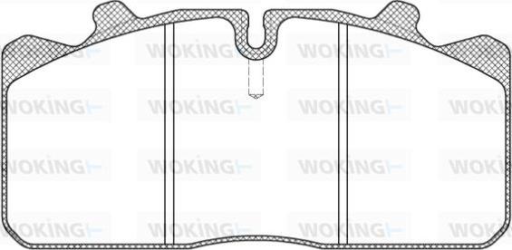 Woking JSA 7583.10 - Комплект спирачно феродо, дискови спирачки vvparts.bg