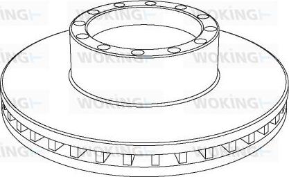 Woking NSA1091.20 - Спирачен диск vvparts.bg