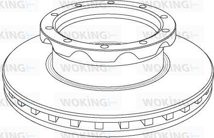 Woking NSA1050.20 - Спирачен диск vvparts.bg