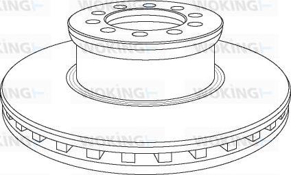 Woking NSA1053.20 - Спирачен диск vvparts.bg