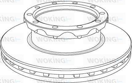 Woking NSA1062.20 - Спирачен диск vvparts.bg