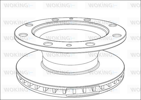 Woking NSA1014.20 - Спирачен диск vvparts.bg