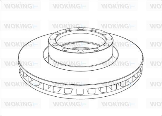 Woking NSA1015.20 - Спирачен диск vvparts.bg