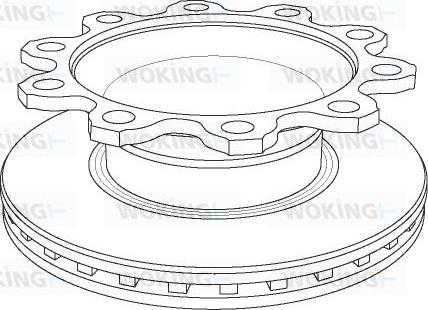 Woking NSA1084.20 - Спирачен диск vvparts.bg