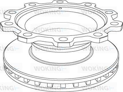 Woking NSA1083.20 - Спирачен диск vvparts.bg