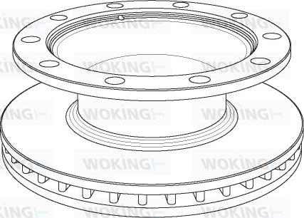 Woking NSA1082.20 - Спирачен диск vvparts.bg