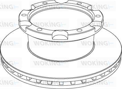 Woking NSA1036.20 - Спирачен диск vvparts.bg