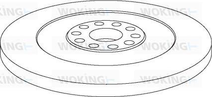 Woking NSA1032.10 - Спирачен диск vvparts.bg