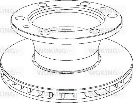 Woking NSA1023.20 - Спирачен диск vvparts.bg