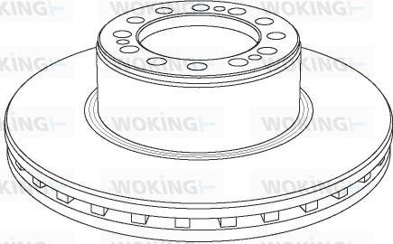 Woking NSA1079.20 - Спирачен диск vvparts.bg