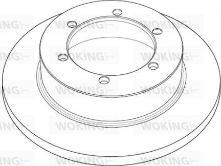 Woking NSA1191.10 - Спирачен диск vvparts.bg