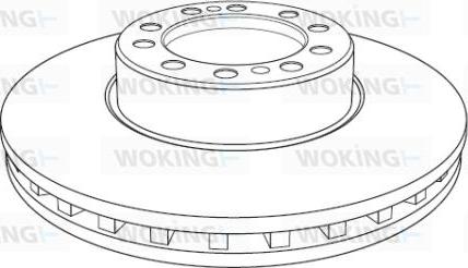 Woking NSA1193.20 - Спирачен диск vvparts.bg