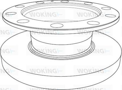 Woking NSA1192.10 - Спирачен диск vvparts.bg