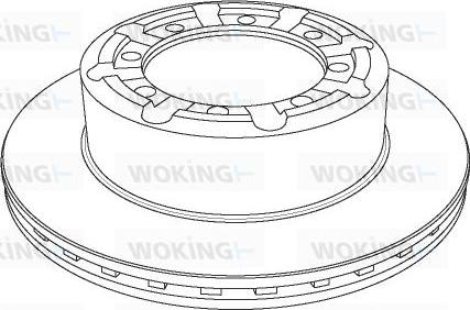 Woking NSA1140.20 - Спирачен диск vvparts.bg