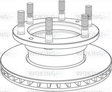 Woking NSA1165.20 - Спирачен диск vvparts.bg