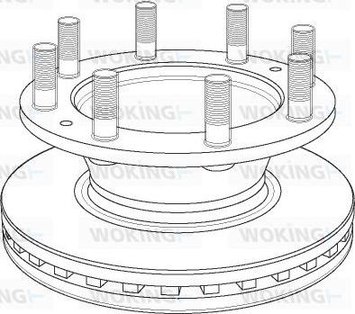 Woking NSA1162.20 - Спирачен диск vvparts.bg