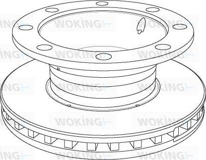 Woking NSA1106.20 - Спирачен диск vvparts.bg