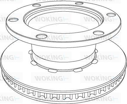 Woking NSA1125.20 - Спирачен диск vvparts.bg