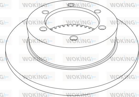 Woking NSA1214.10 - Спирачен диск vvparts.bg