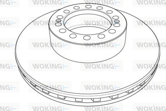 Woking NSA1238.20 - Спирачен диск vvparts.bg