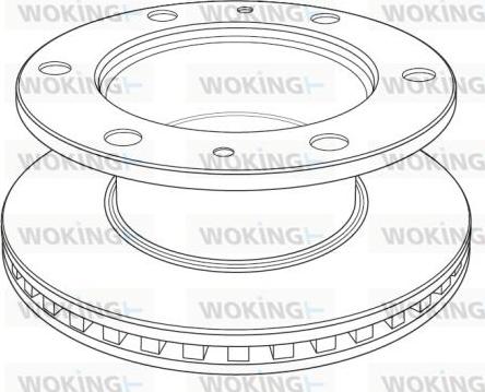 Woking NSA1220.20 - Спирачен диск vvparts.bg