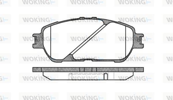 Woking P9983.00 - Комплект спирачно феродо, дискови спирачки vvparts.bg