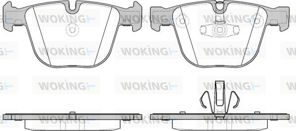 Woking P9923.20 - Комплект спирачно феродо, дискови спирачки vvparts.bg