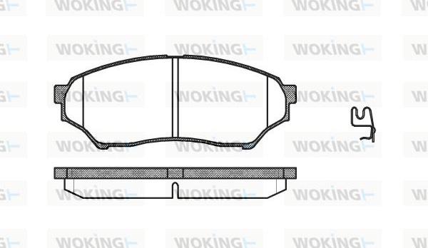 Woking P9453.01 - Комплект спирачно феродо, дискови спирачки vvparts.bg