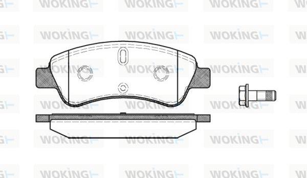 Woking P9403.10 - Комплект спирачно феродо, дискови спирачки vvparts.bg