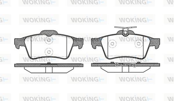 Woking P9423.20 - Комплект спирачно феродо, дискови спирачки vvparts.bg