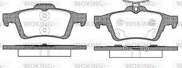 Woking P9423.70 - Комплект спирачно феродо, дискови спирачки vvparts.bg