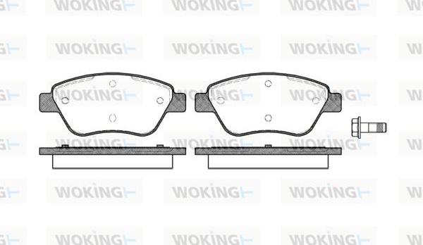 Woking P9583.10 - Комплект спирачно феродо, дискови спирачки vvparts.bg