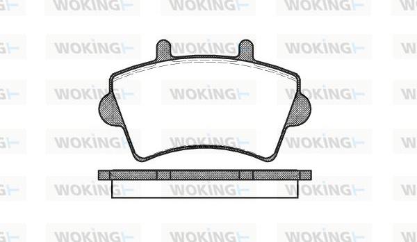 Woking P9193.00 - Комплект спирачно феродо, дискови спирачки vvparts.bg