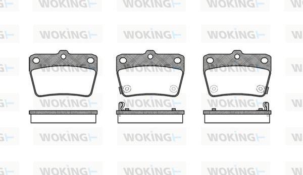 Woking P9393.02 - Комплект спирачно феродо, дискови спирачки vvparts.bg