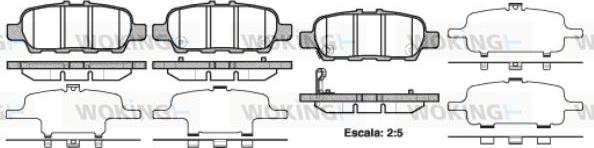 Woking P9763.41 - Комплект спирачно феродо, дискови спирачки vvparts.bg