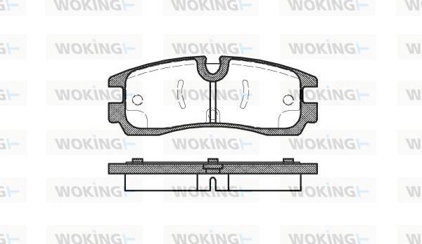 Woking P4663.30 - Комплект спирачно феродо, дискови спирачки vvparts.bg