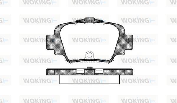 Woking P5993.00 - Комплект спирачно феродо, дискови спирачки vvparts.bg