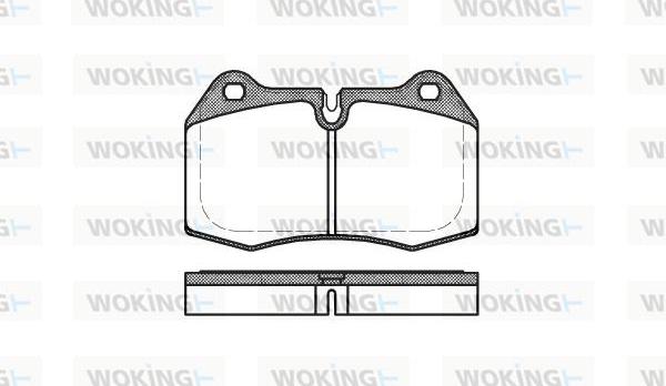 Woking P5413.00 - Комплект спирачно феродо, дискови спирачки vvparts.bg