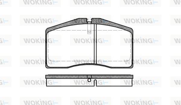 Woking P5483.00 - Комплект спирачно феродо, дискови спирачки vvparts.bg