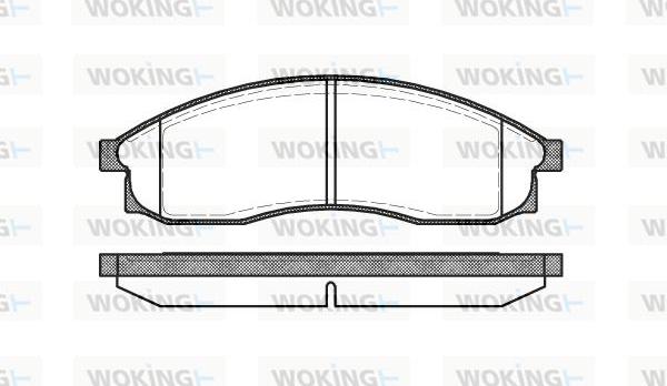 Woking P5693.00 - Комплект спирачно феродо, дискови спирачки vvparts.bg