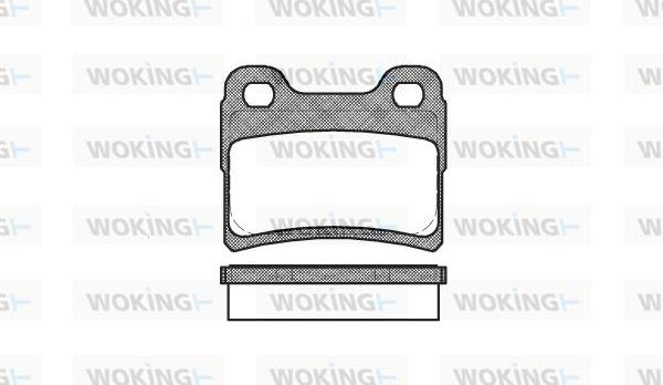 Woking P5173.10 - Комплект спирачно феродо, дискови спирачки vvparts.bg