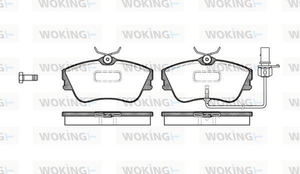 Woking P5803.21 - Комплект спирачно феродо, дискови спирачки vvparts.bg