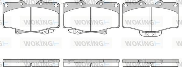 Woking P5293.14 - Комплект спирачно феродо, дискови спирачки vvparts.bg