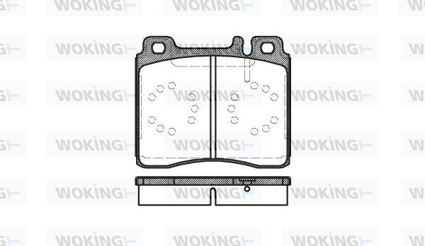 Woking P5203.00 - Комплект спирачно феродо, дискови спирачки vvparts.bg