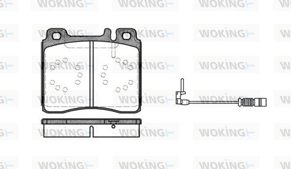 Woking P5203.02 - Комплект спирачно феродо, дискови спирачки vvparts.bg