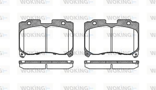 Woking P5743.04 - Комплект спирачно феродо, дискови спирачки vvparts.bg