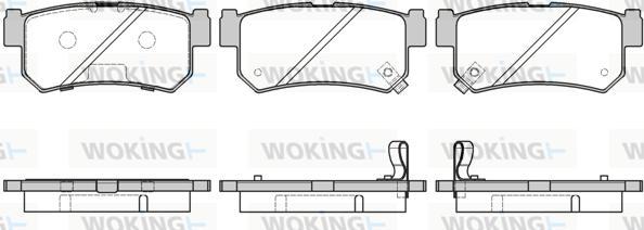 Woking P6463.42 - Комплект спирачно феродо, дискови спирачки vvparts.bg