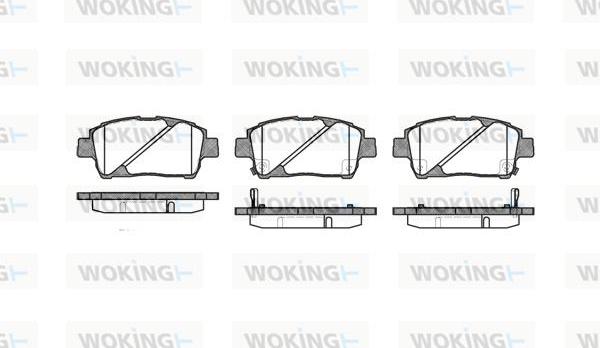 Woking P6403.02 - Комплект спирачно феродо, дискови спирачки vvparts.bg