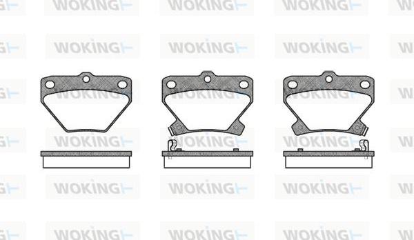 Woking P6413.02 - Комплект спирачно феродо, дискови спирачки vvparts.bg