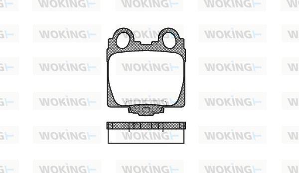 Woking P6433.04 - Комплект спирачно феродо, дискови спирачки vvparts.bg